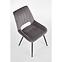 Szék K404 Velvet/Fém szürke,11