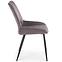 Szék K404 Velvet/Fém szürke,4