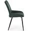 Szék K404 Velvet/Fém Sötétzöld,4