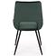 Szék K404 Velvet/Fém Sötétzöld,6