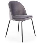 Szék K314 Velvet/Fém szürke