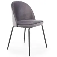 Szék K314 Velvet/Fém szürke