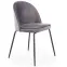 Szék K314 Velvet/Fém szürke