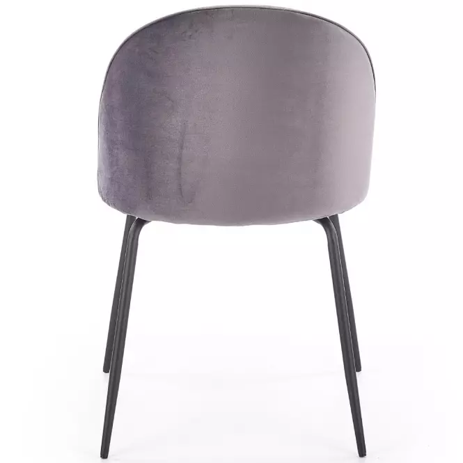 Szék K314 Velvet/Fém szürke