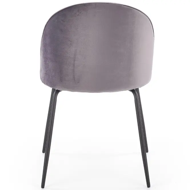 Szék K314 Velvet/Fém szürke,3