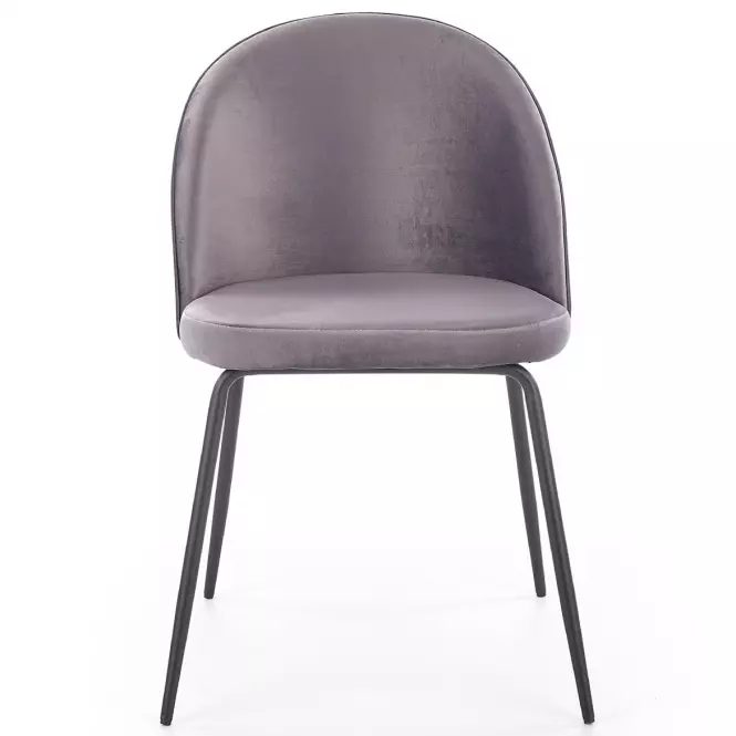 Szék K314 Velvet/Fém szürke