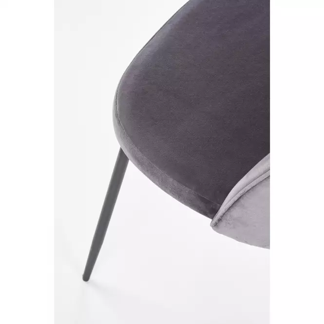 Szék K314 Velvet/Fém szürke