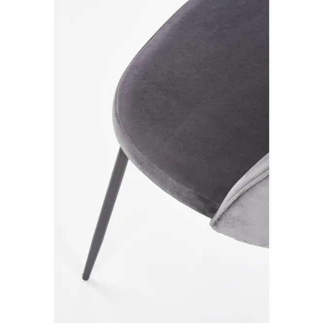 Szék K314 Velvet/Fém szürke,6