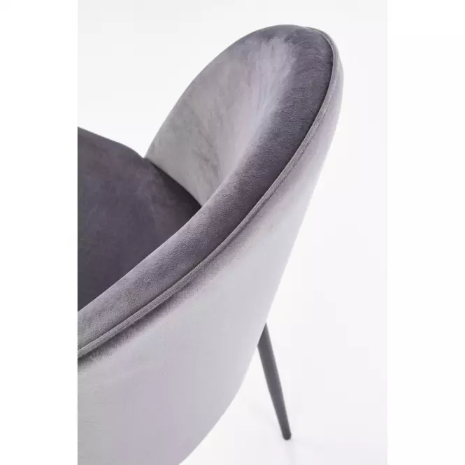 Szék K314 Velvet/Fém szürke