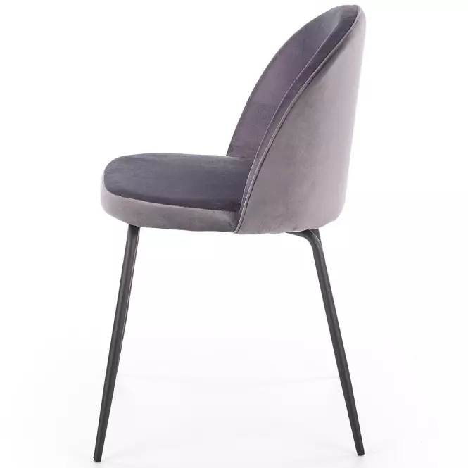 Szék K314 Velvet/Fém szürke