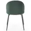Szék K314 Velvet/Fém Sötétzöld,3