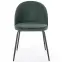 Szék K314 Velvet/Fém Sötétzöld,5