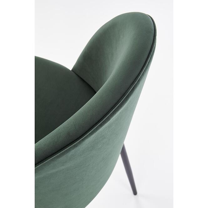 Szék K314 Velvet/Fém Sötétzöld,7