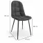 Szék K417 Velvet/Fém szürke,2