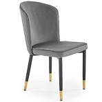 Szék K446 Velvet/Fém szürke