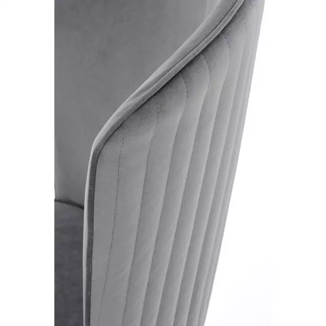 Szék K446 Velvet/Fém szürke