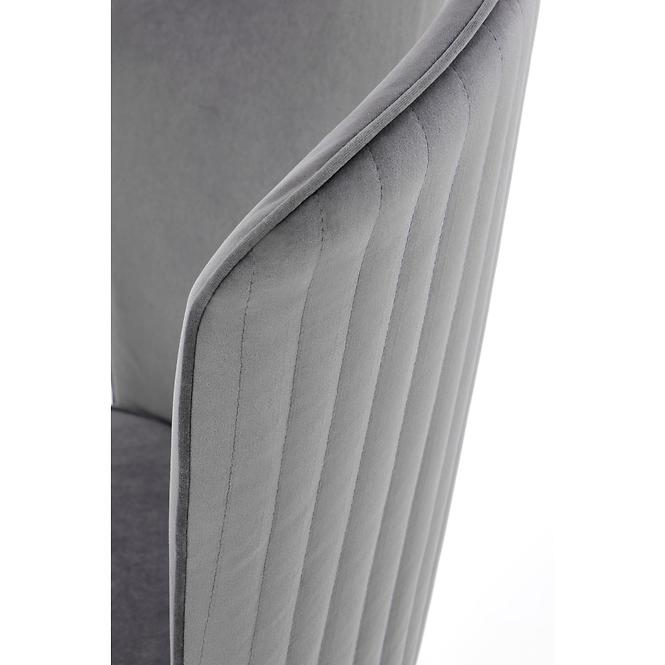 Szék K446 Velvet/Fém szürke