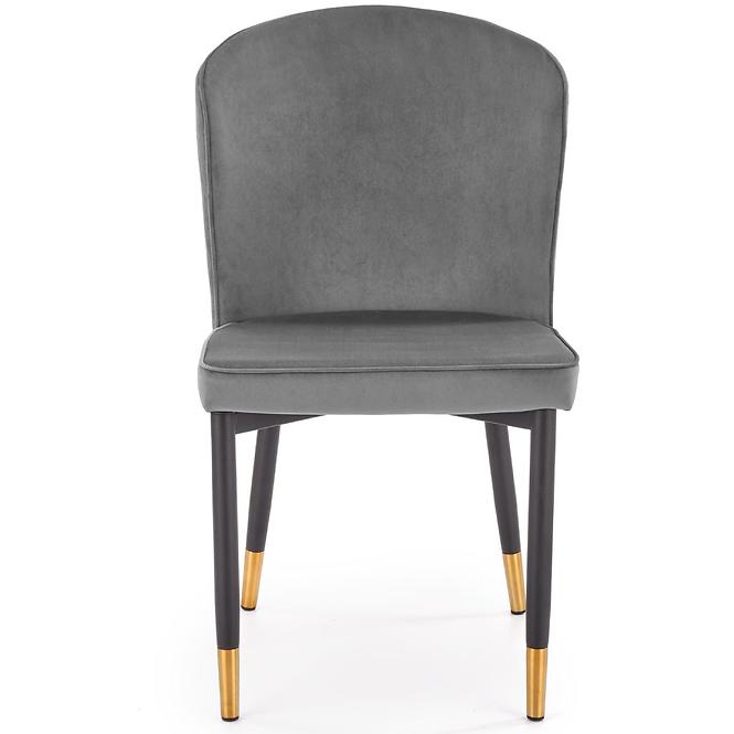 Szék K446 Velvet/Fém szürke