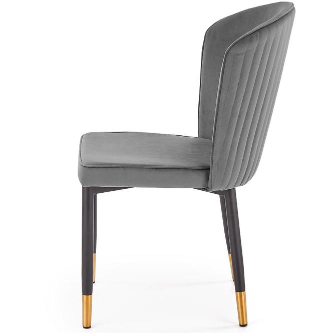 Szék K446 Velvet/Fém szürke