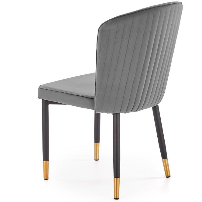 Szék K446 Velvet/Fém szürke