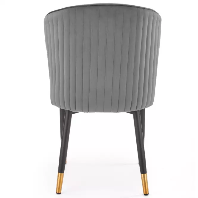 Szék K446 Velvet/Fém szürke
