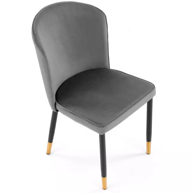 Szék K446 Velvet/Fém szürke