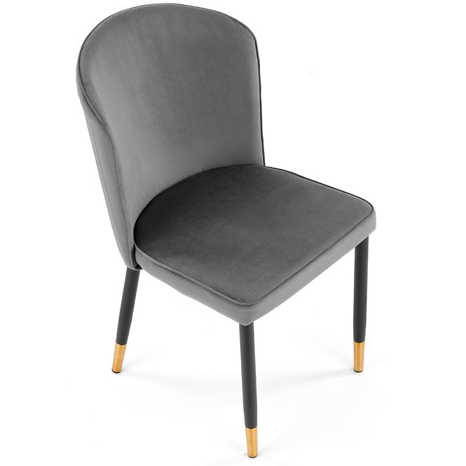 Szék K446 Velvet/Fém szürke