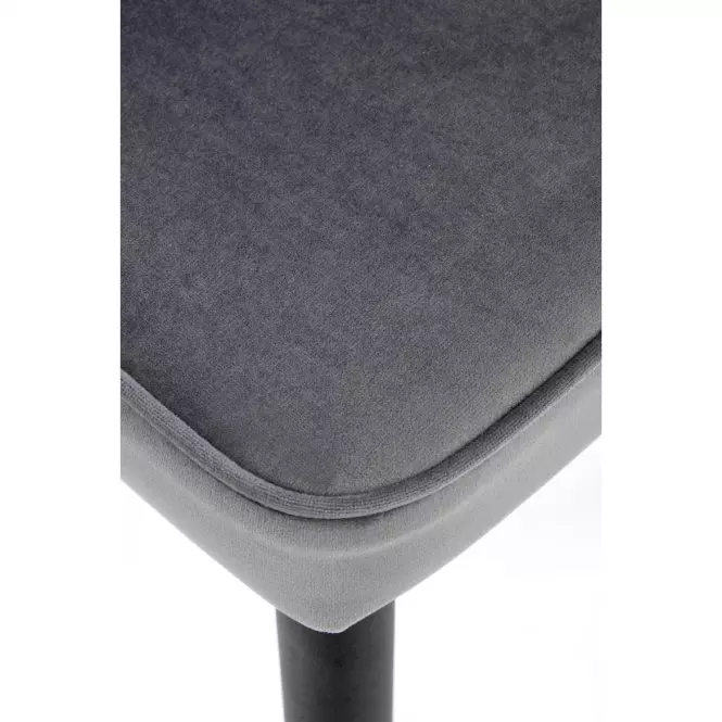 Szék K446 Velvet/Fém szürke