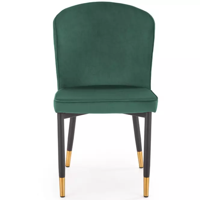 Szék K446 Velvet/Fém Sötétzöld