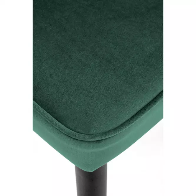 Szék K446 Velvet/Fém Sötétzöld