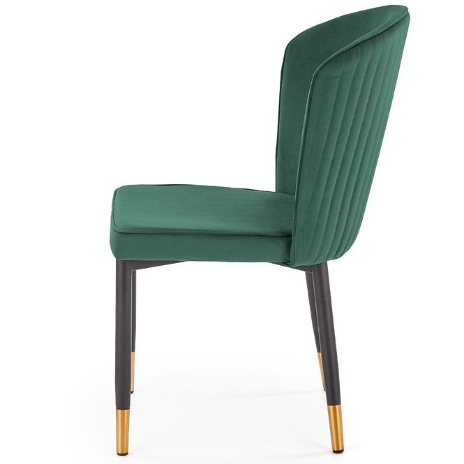 Szék K446 Velvet/Fém Sötétzöld,9