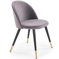 Szék K315 Velvet/Fém szürke