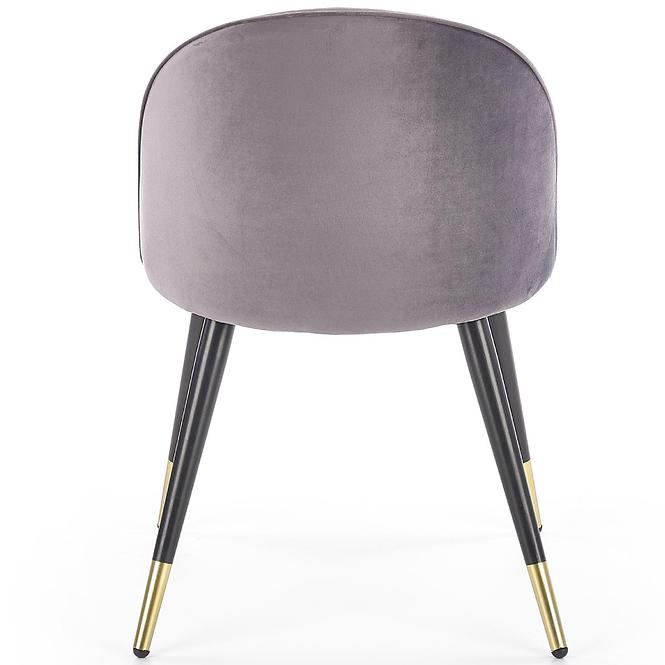 Szék K315 Velvet/Fém szürke