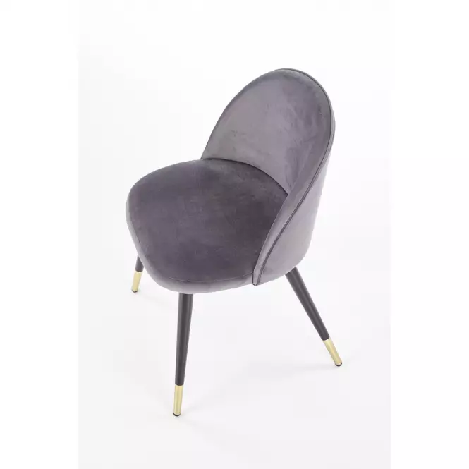 Szék K315 Velvet/Fém szürke