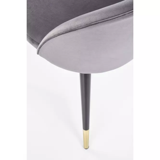 Szék K315 Velvet/Fém szürke