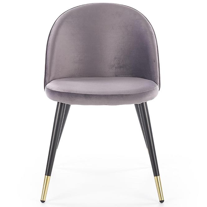 Szék K315 Velvet/Fém szürke
