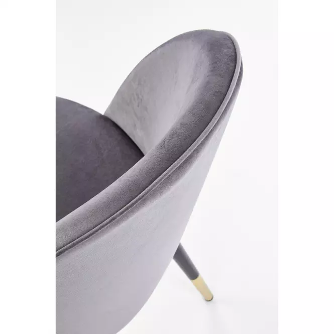 Szék K315 Velvet/Fém szürke