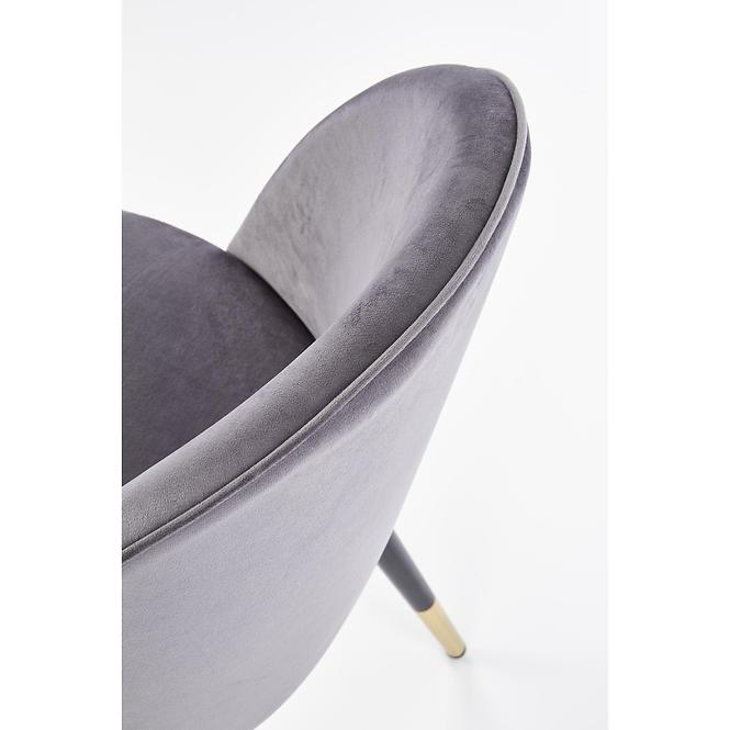 Szék K315 Velvet/Fém szürke