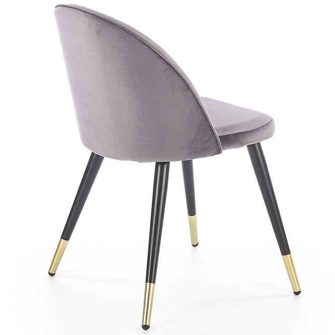 Szék K315 Velvet/Fém szürke