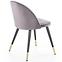 Szék K315 Velvet/Fém szürke,8