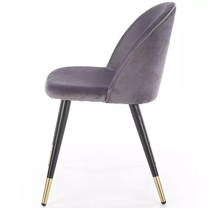 Szék K315 Velvet/Fém szürke