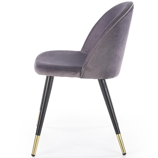 Szék K315 Velvet/Fém szürke