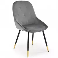 Szék K437 Velvet/Fém szürke
