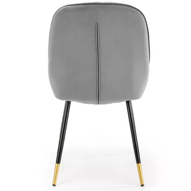 Szék K437 Velvet/Fém szürke