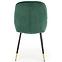 Szék K437 Velvet/Fém Sötétzöld,6