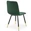 Szék K438 Velvet/Fém Sötétzöld,5