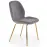 Szék K381 Velvet/Króm szürke/Aranysárga