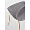 Szék K381 Velvet/Króm szürke/Aranysárga,10