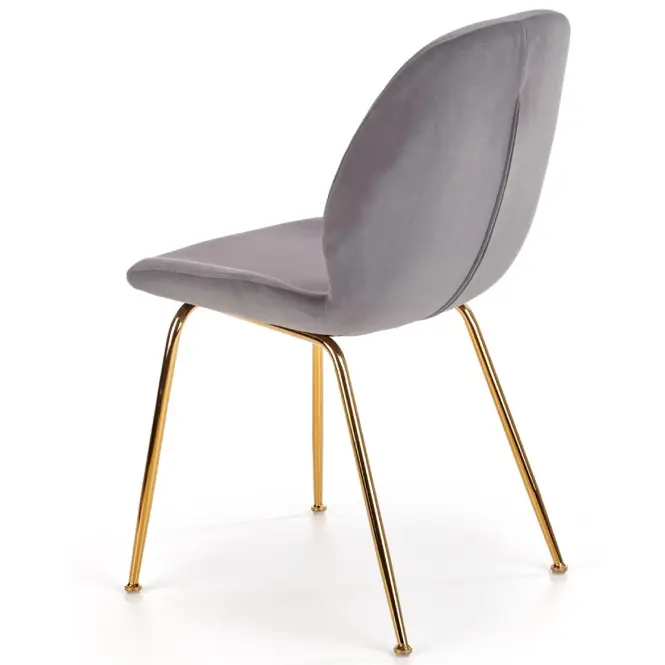 Szék K381 Velvet/Króm szürke/Aranysárga,11