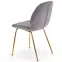 Szék K381 Velvet/Króm szürke/Aranysárga,11